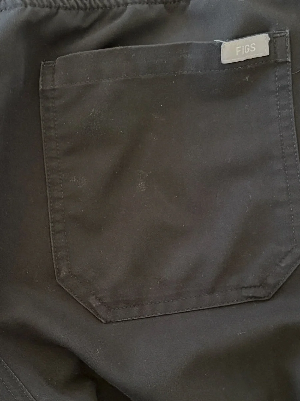 FIGS Technical Collection Black Scrub Pants unisex size L tall (35x32)*L28